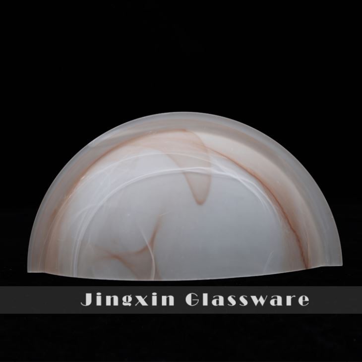 Halve maan glazen decoratieve wandlampafdekking